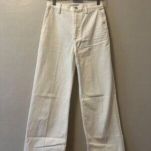 Rachel Comey Bridges Pant White Denim High-waist Wide Leg Womens sz 4
